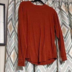 Time and Tru Brick Red Long Sleeve Top